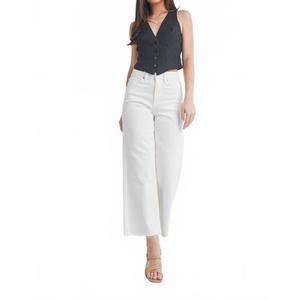 NEW JBD. slim wide leg jean in white